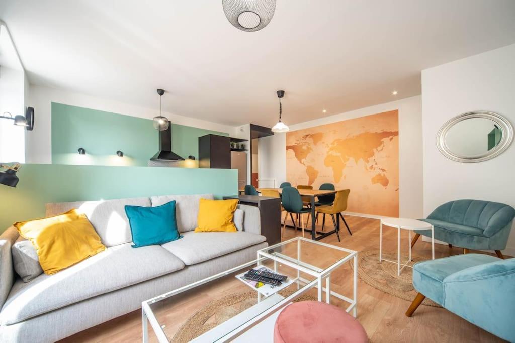 Macon Cozy / Appartement Central 100M² / 8 Pers Luaran gambar