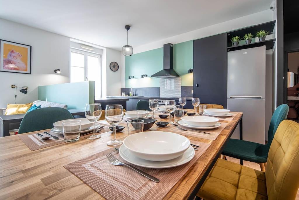 Macon Cozy / Appartement Central 100M² / 8 Pers Luaran gambar