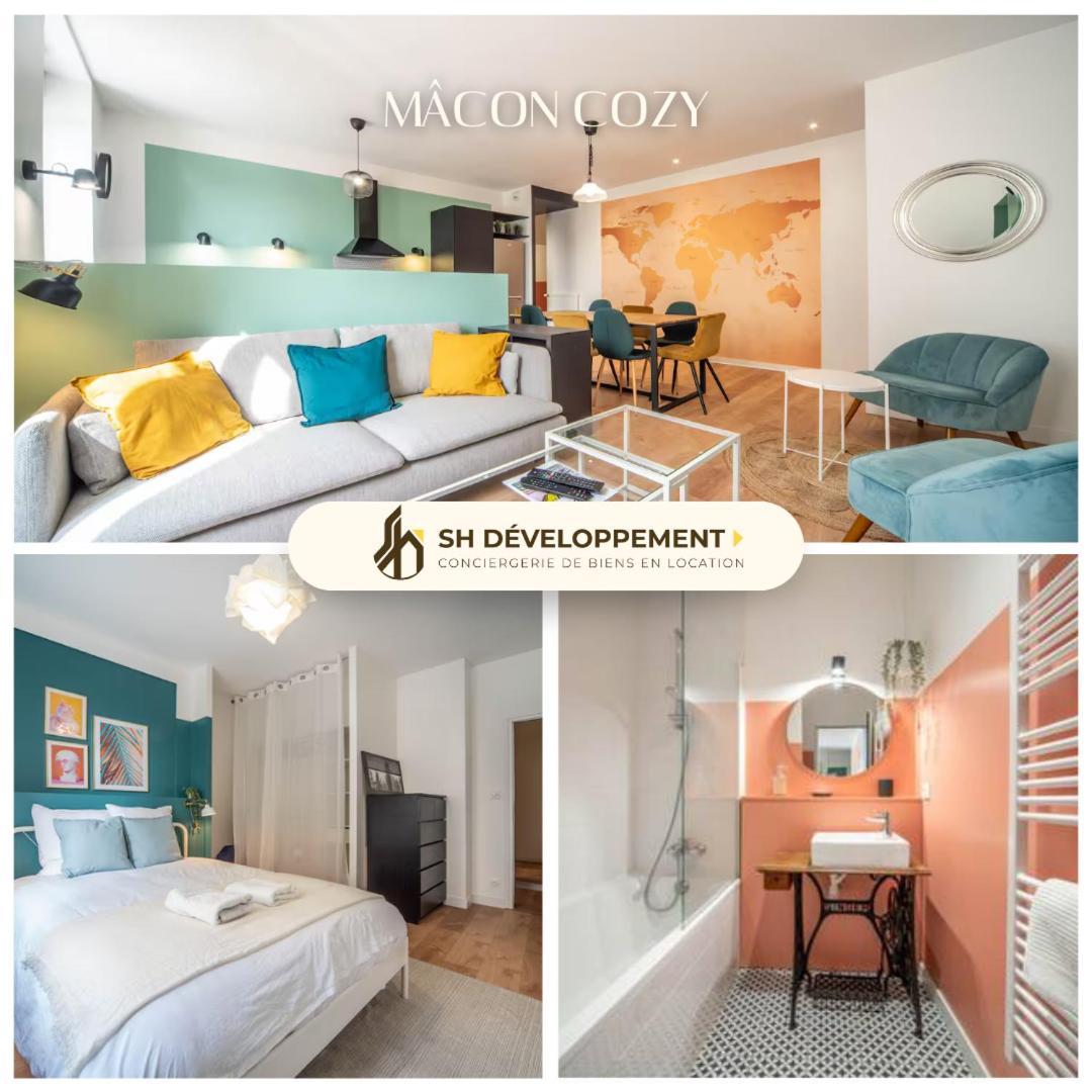 Macon Cozy / Appartement Central 100M² / 8 Pers Luaran gambar